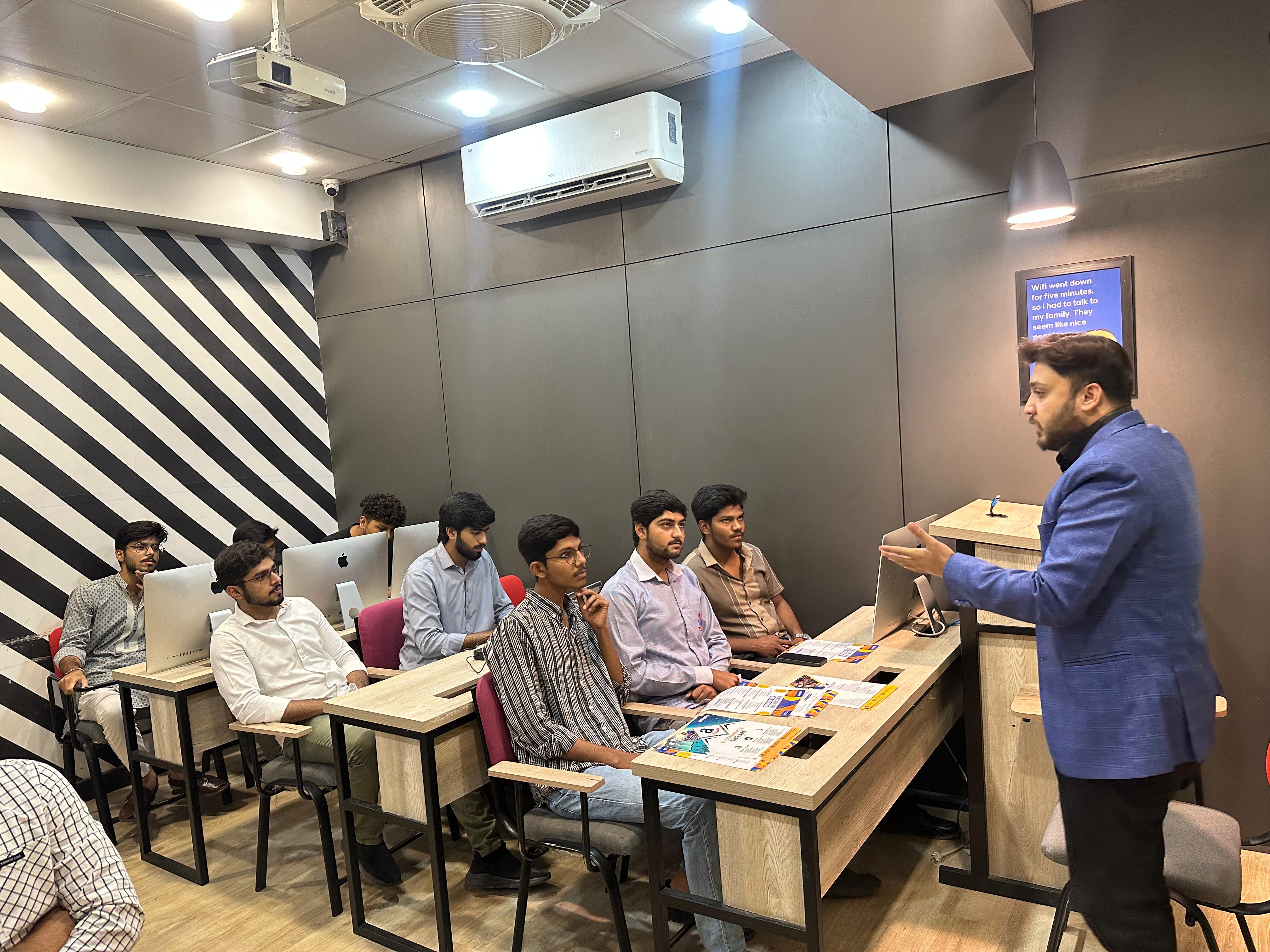 Students learning IT at Edify College of IT campus